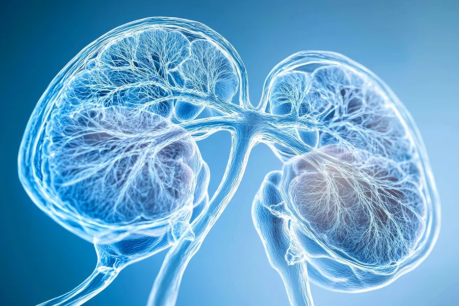 Adrenal-Testing-Clinic 3D illustration of adrenal glands. Get adrenal testing from Nonkulie Dladla, M.D. in Manhattan.