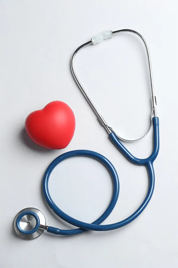 Hypertension-Treatment A toy heart and a stethoscope. Get hypertension treatment from Nonkulie Dladla, M.D. in Manhattan.